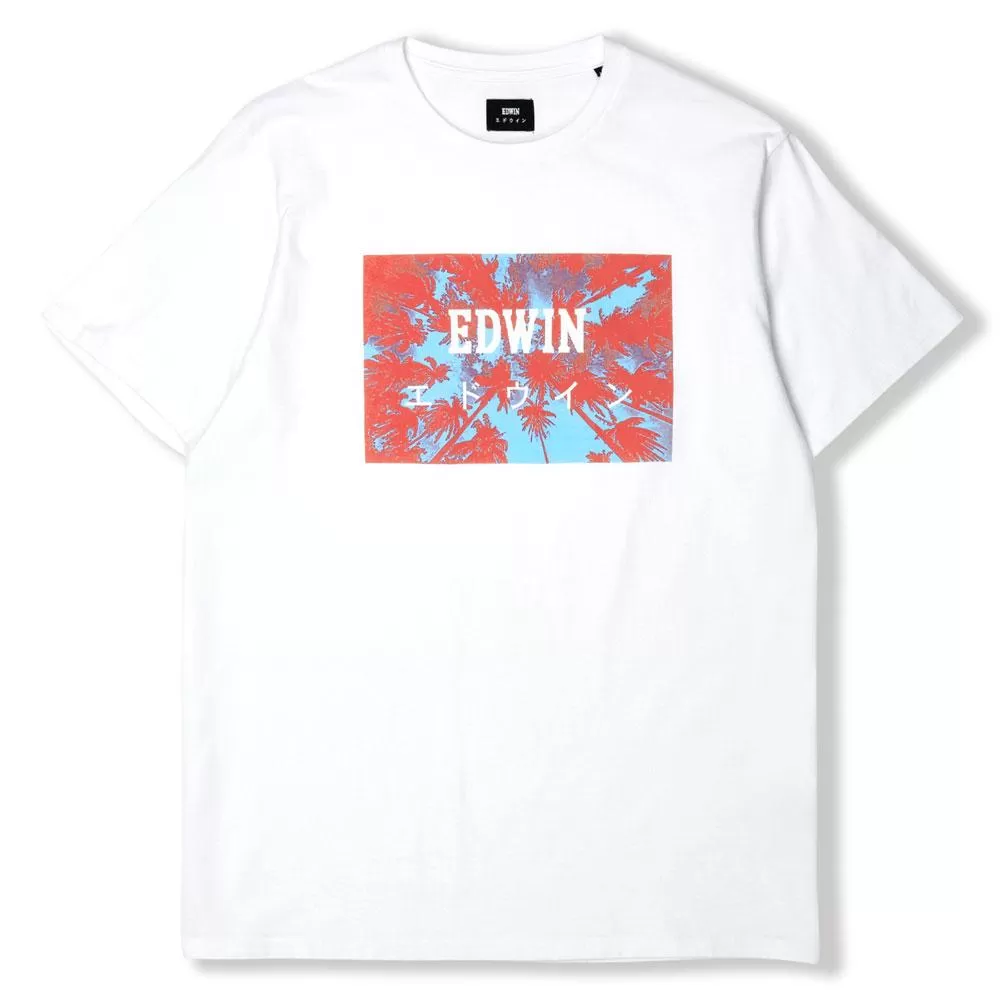 Edwin Japan Palm T-Shirt - White