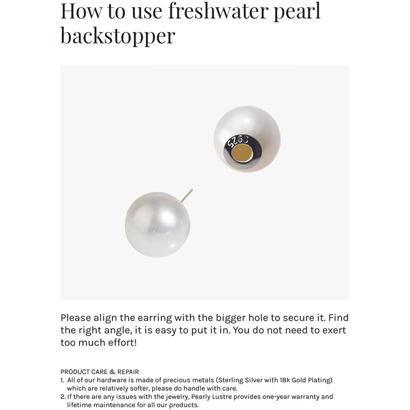 Elegant Freshwater Pearl Earrings WE00051