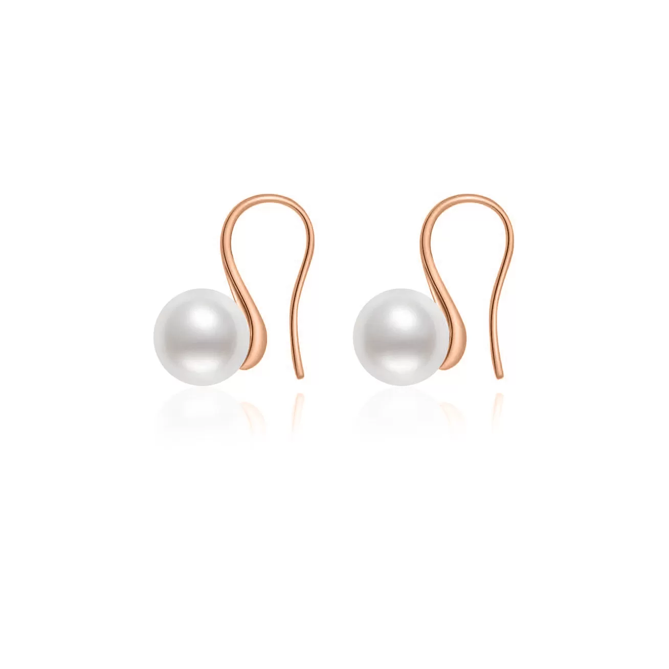 Elegant Freshwater Round Pearl Earrings WE00483