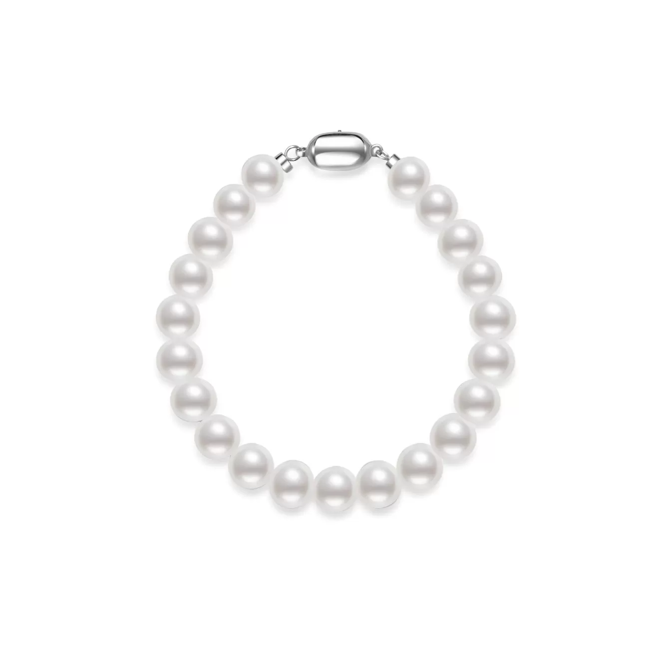 Elegant White Freshwater Pearl Bracelet WB00241