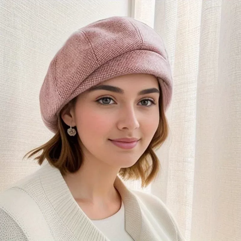 Elegant Winter Wool Beret