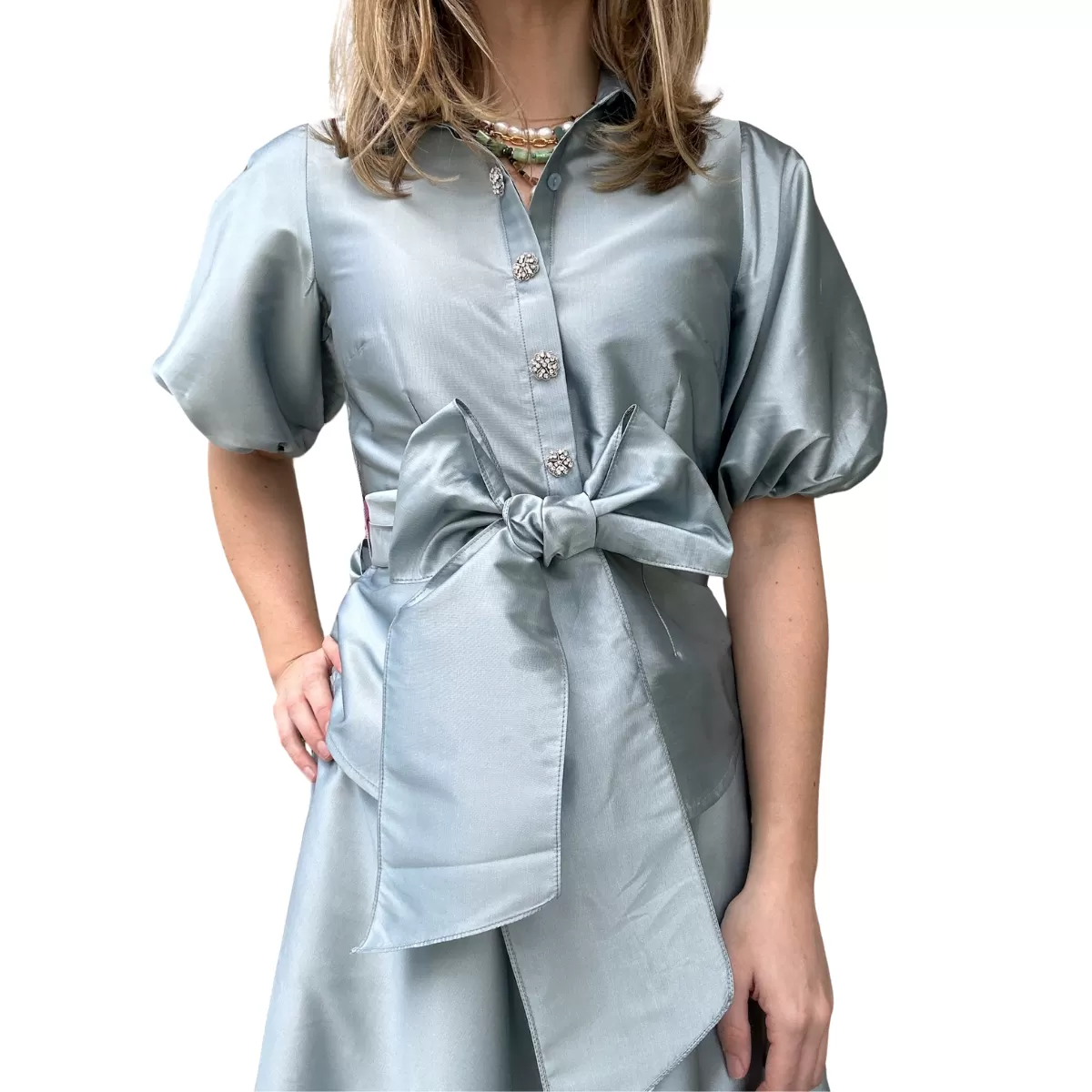 Emily Shalant Silk Button Blouse - (three colors)