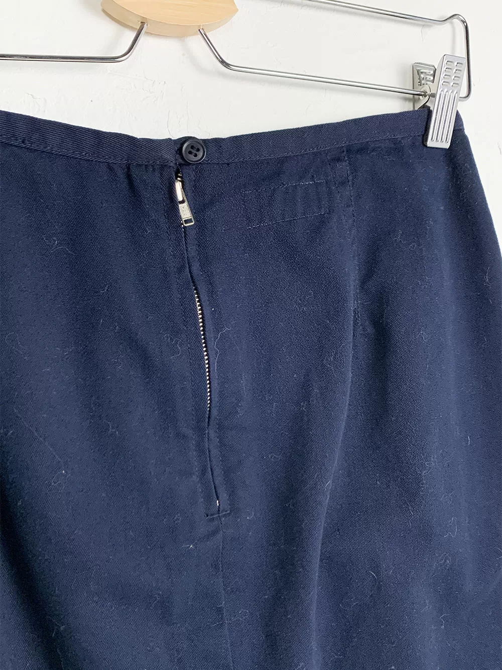 ESPRIT Navy Cotton Mini Skirt