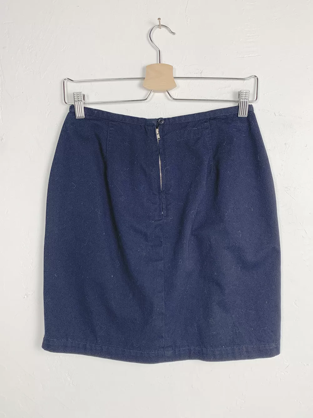 ESPRIT Navy Cotton Mini Skirt