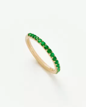 Fine Half Emerald Eternity Ring