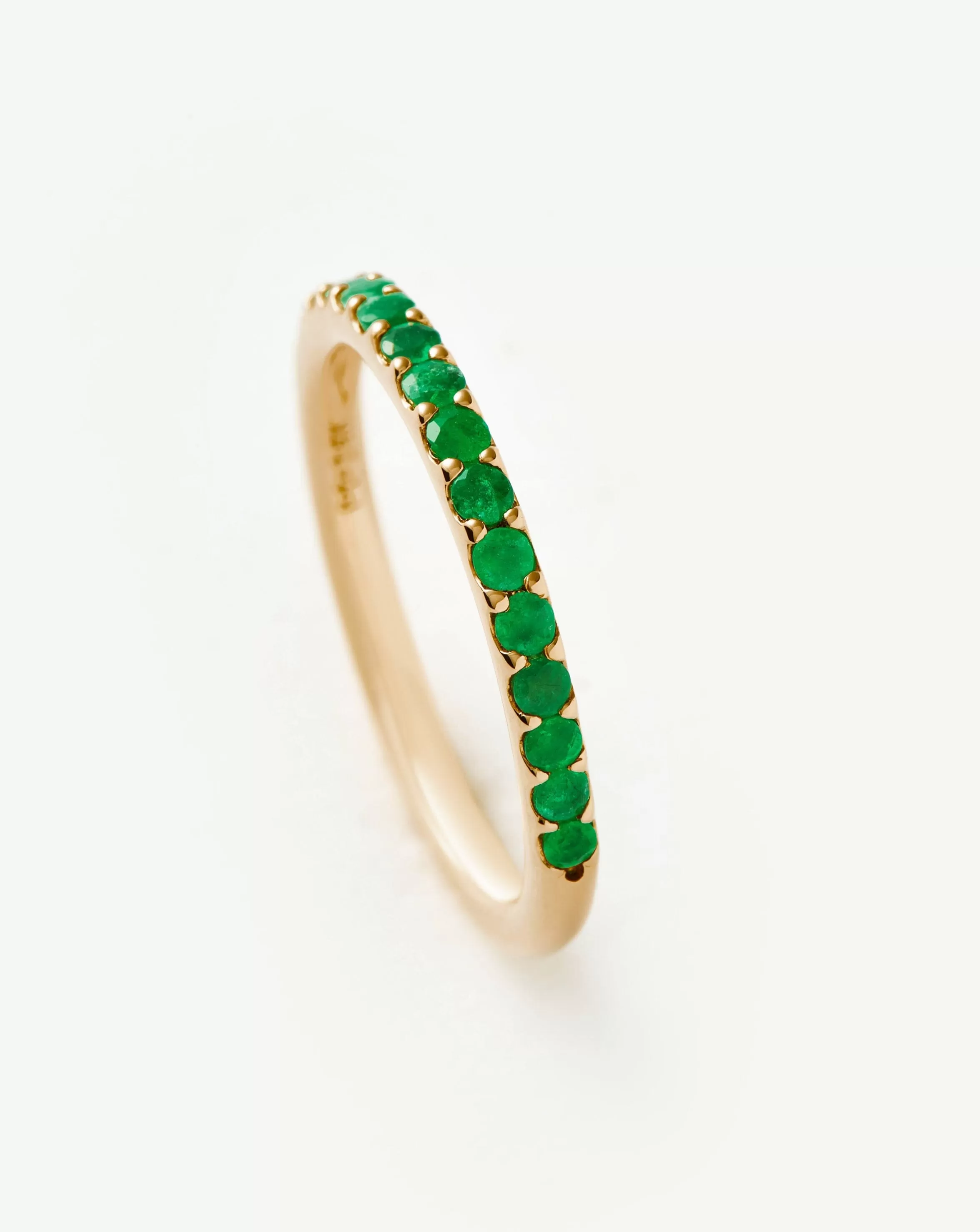 Fine Half Emerald Eternity Ring