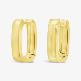 Flat Bold U-Hoop Earrings