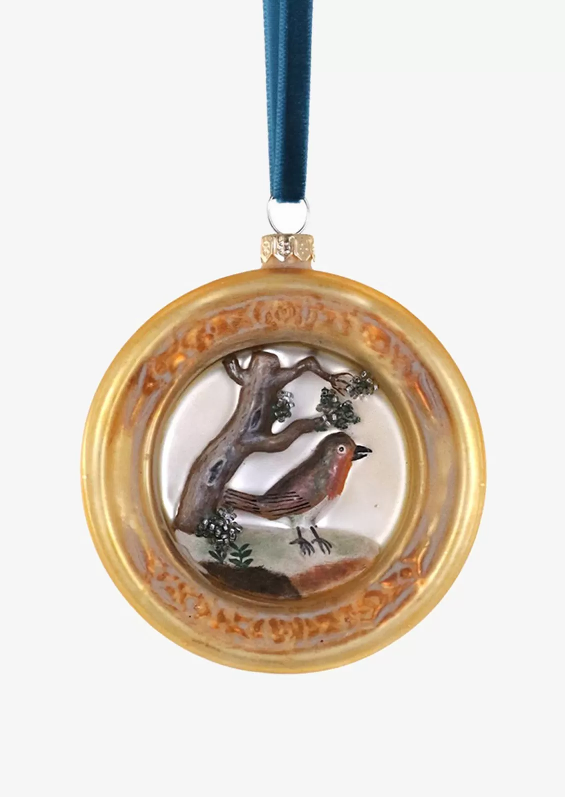 Framed Robin Ornament