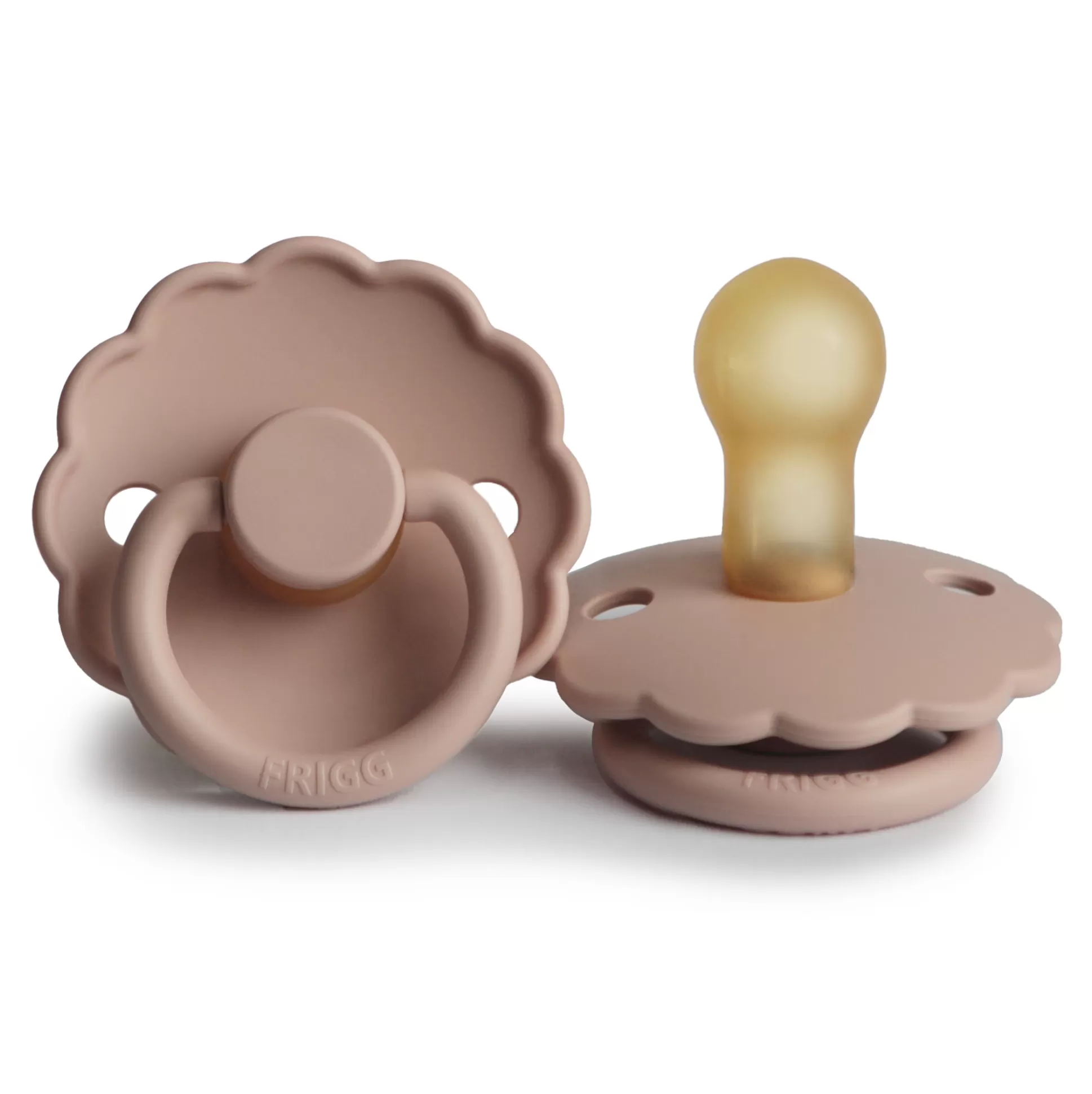 FRIGG Daisy Latex Baby Pacifier 2-Pack Blush Night/Blush