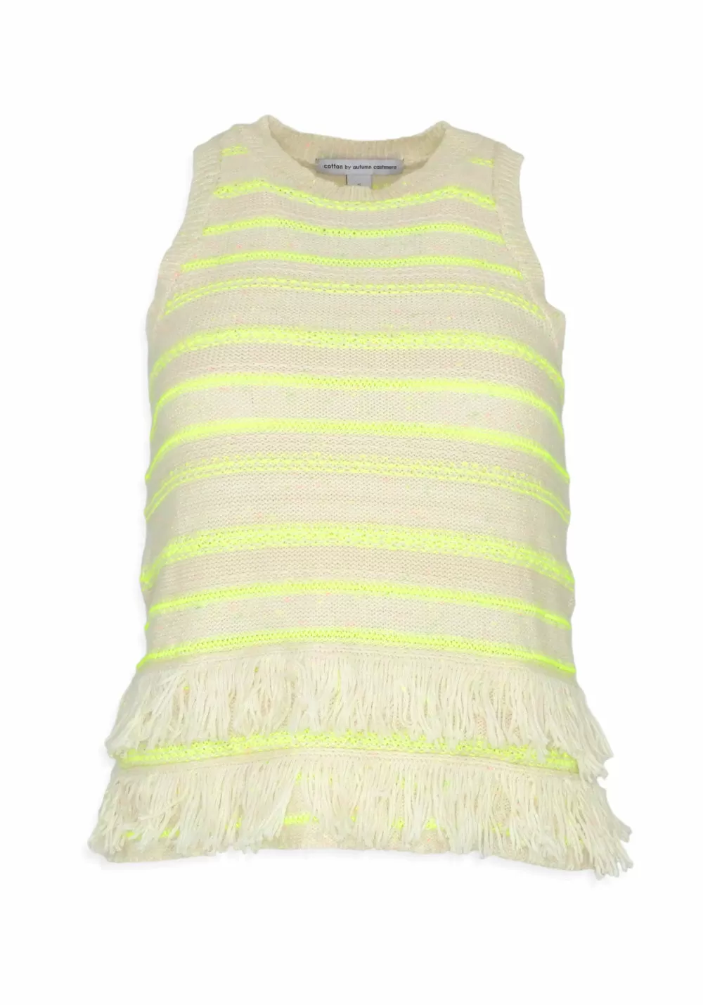 FRINGED HALTER TANK - AUTUMN CASHMERE