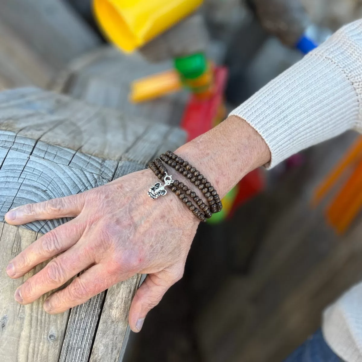 Ganesha's Wisdom - Wood Bracelet Set