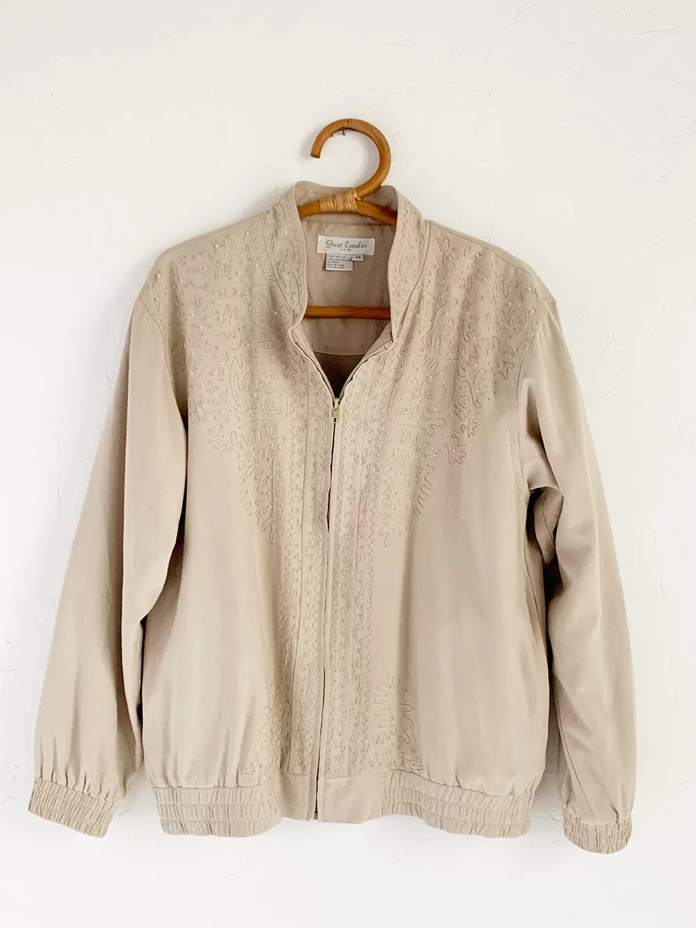 GC Stone Bead Embroidered Silk Jacket