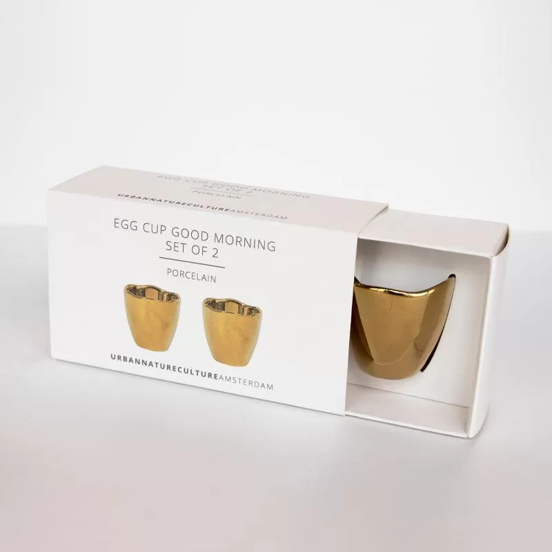 Good Morning egg cup, Set of 2, in gift pack