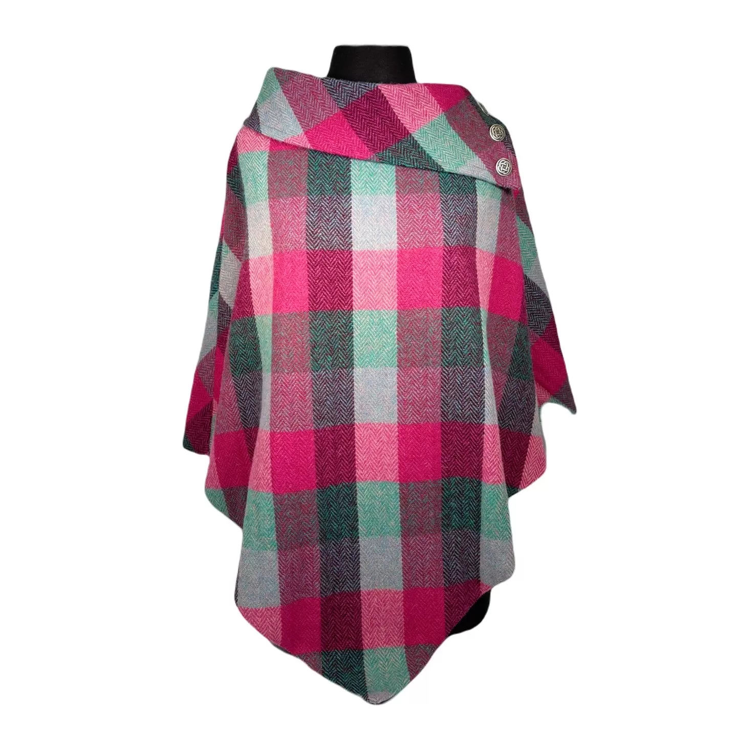 Harris Tweed Poncho from Peter James of England [ 8 Colors ]