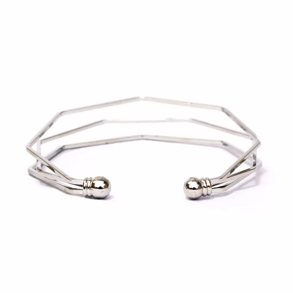 Hexagon Silver Bracelet