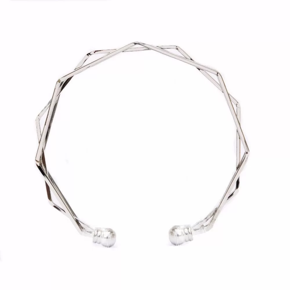 Hexagon Silver Bracelet