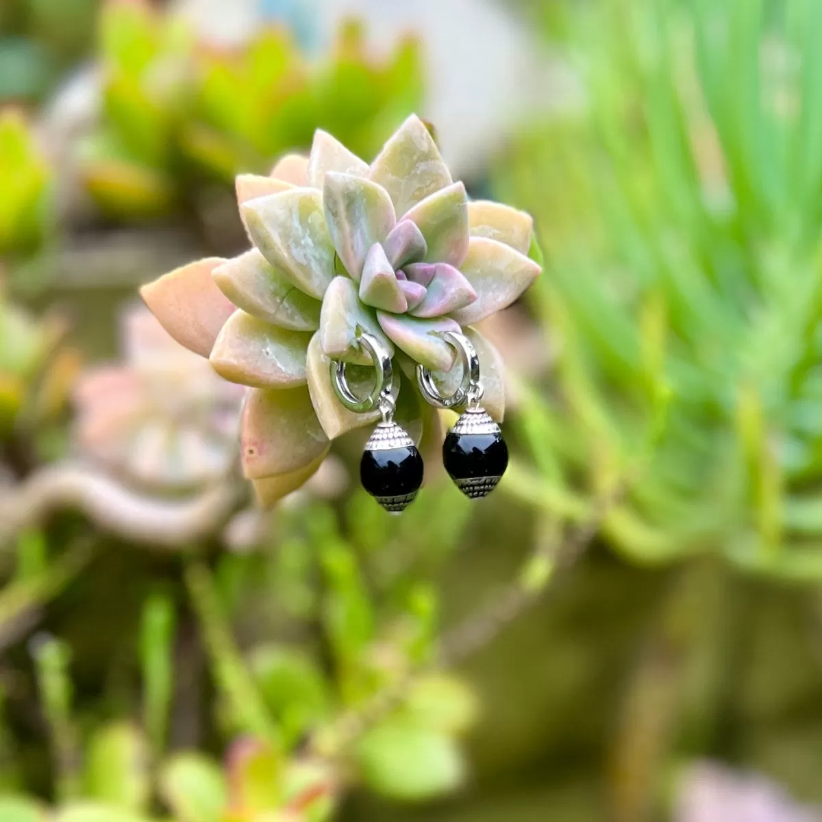 Himalaya Harmony Earrings - Onyx