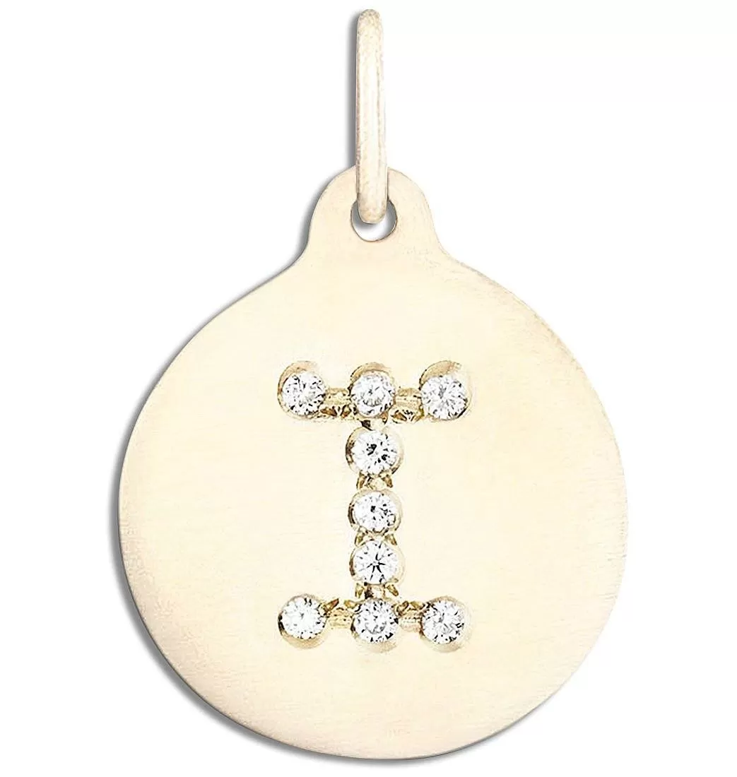 I Alphabet Charm Pavé Diamonds