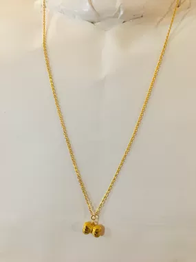 Item no. SP1016 Bangkok Solid Real Gold 15” long Necklace