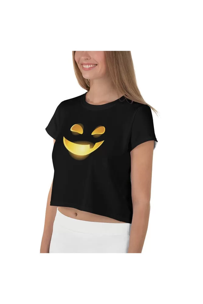 Jack O Lantern All-Over Print Crop Tee