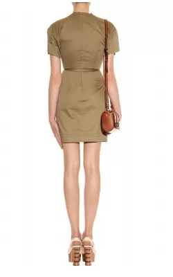 Khaki Belted Dress