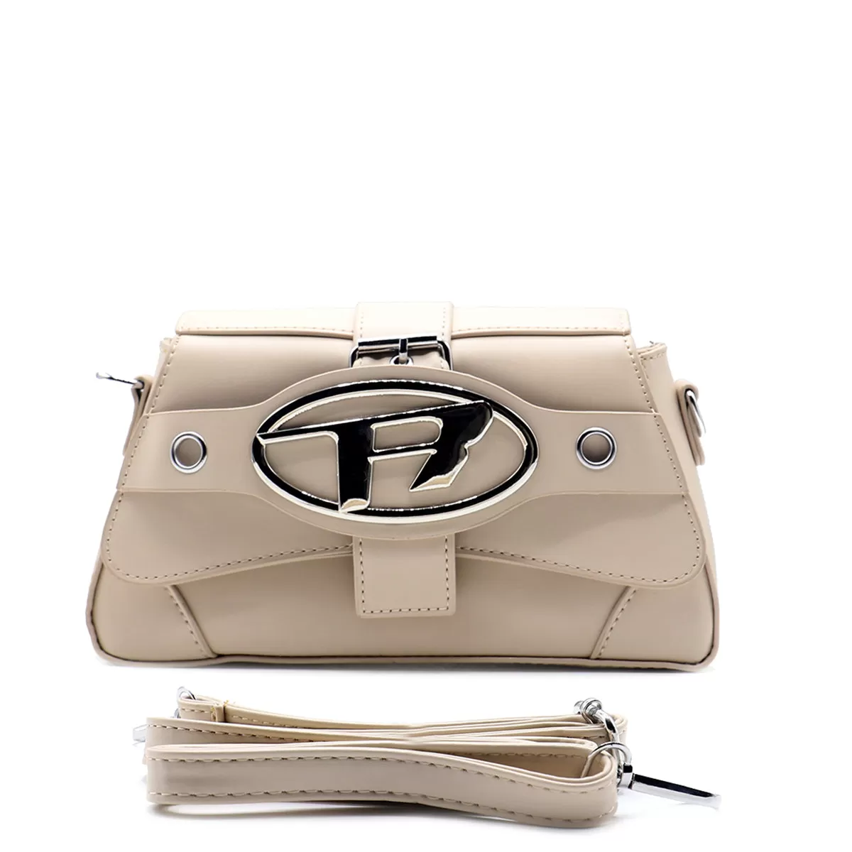 Khaki Casual Hand Bag P00P01073