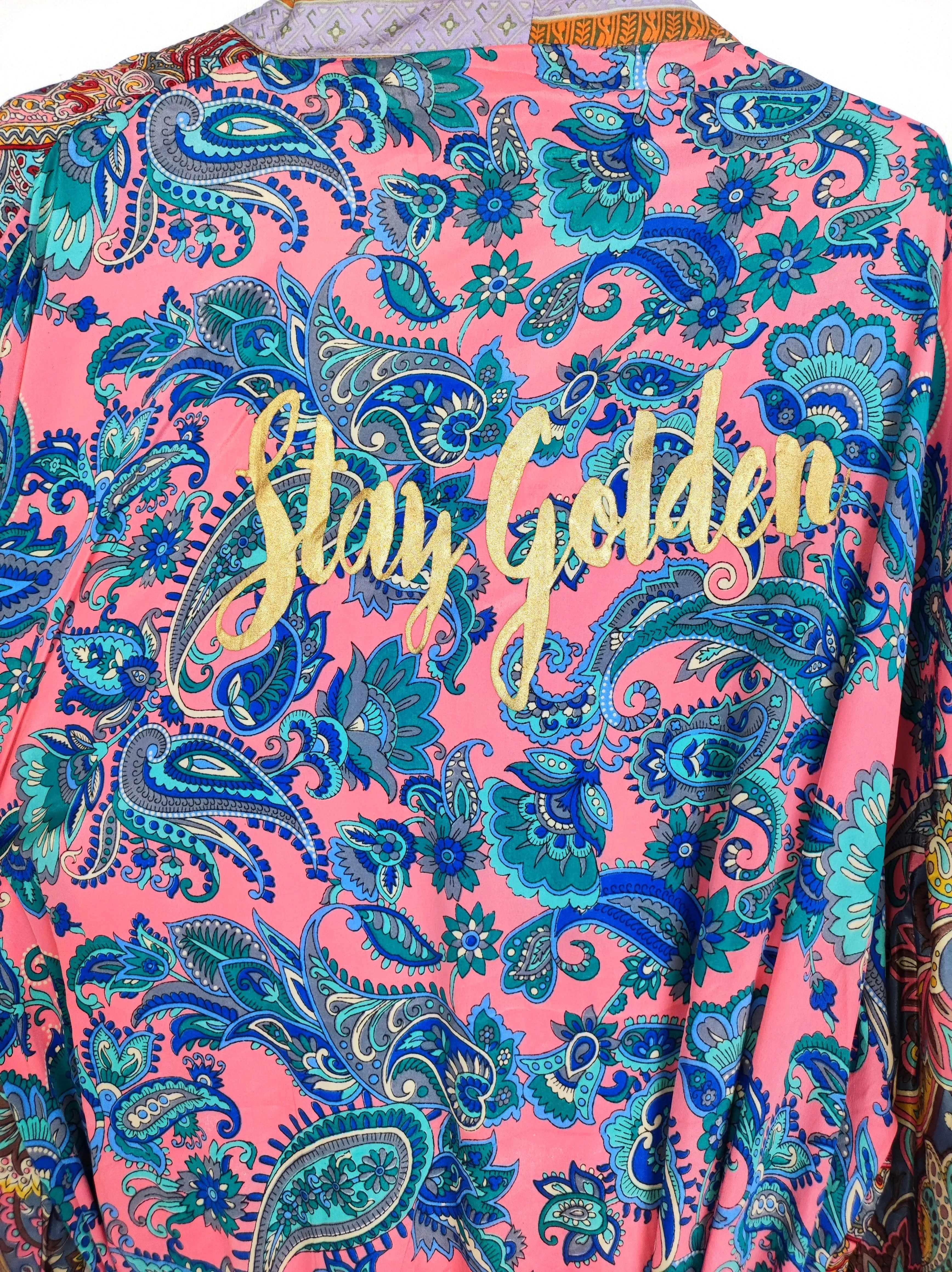 KIMONO "STAY GOLDEN" PAISLEY MULTICOLOR ONE SIZE