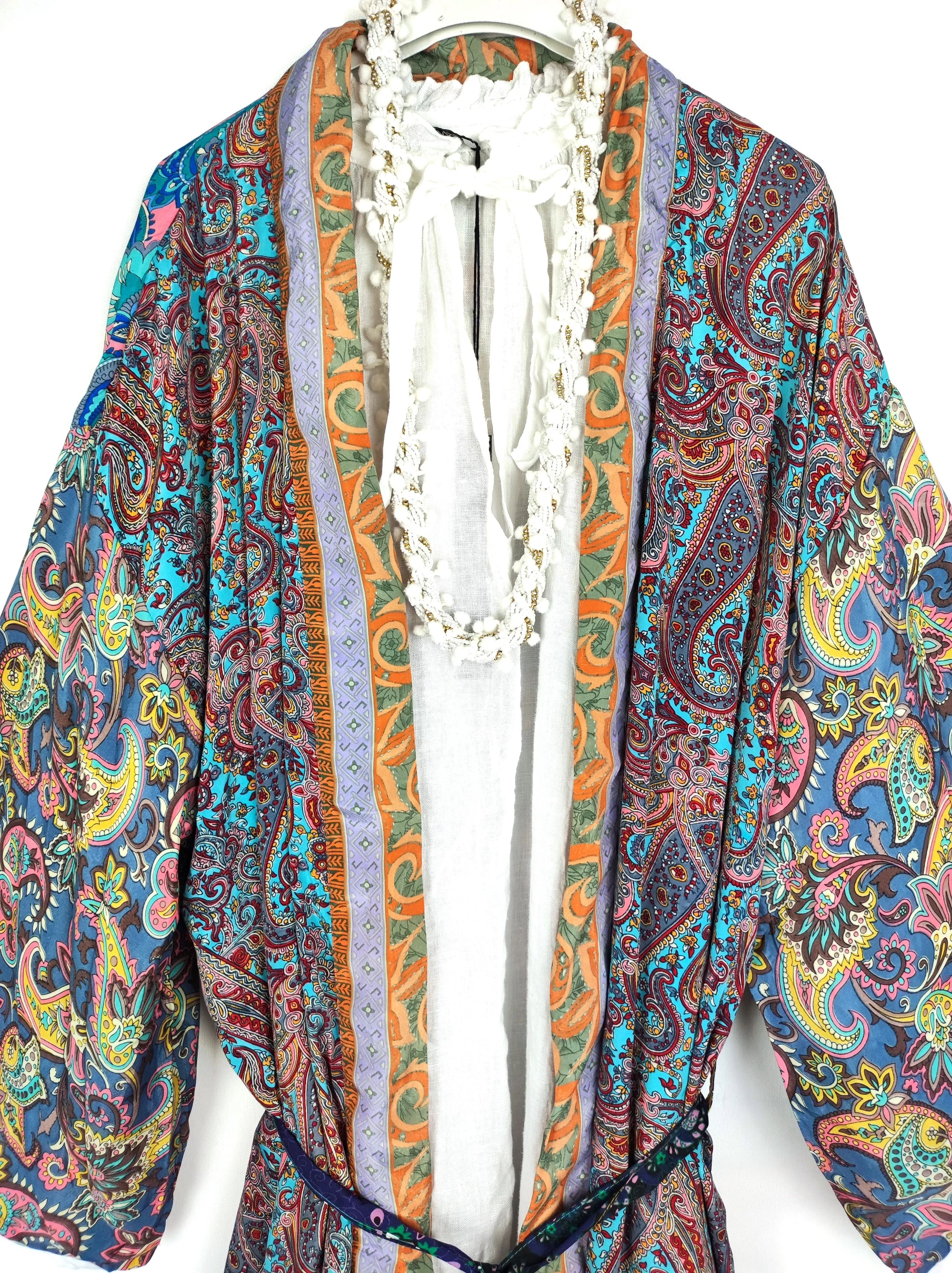 KIMONO "STAY GOLDEN" PAISLEY MULTICOLOR ONE SIZE