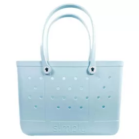 Large Solid Simply Tote Bag in Arctic