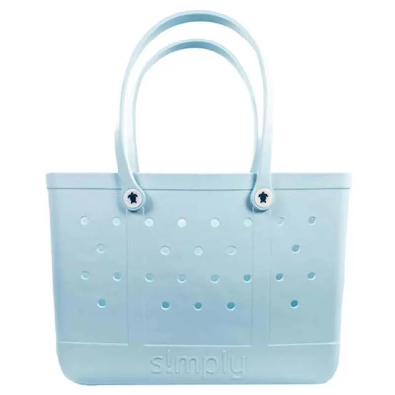 Large Solid Simply Tote Bag in Arctic