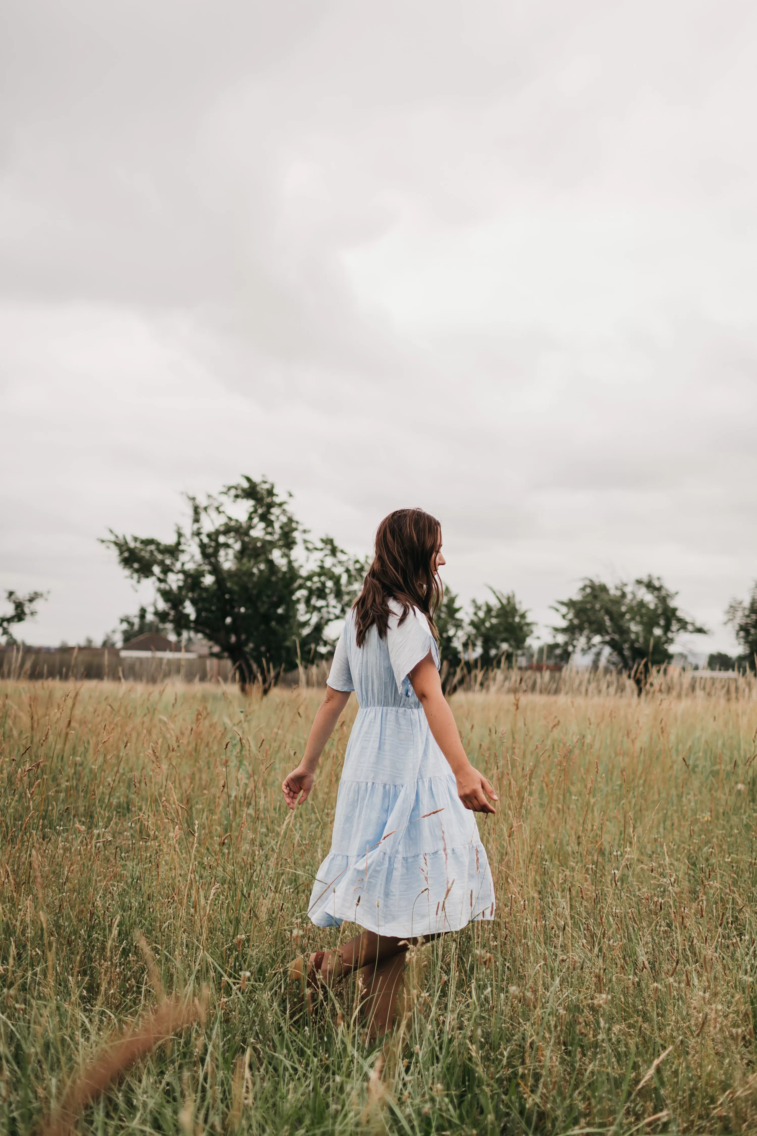 Layla Summer Dress in Sky