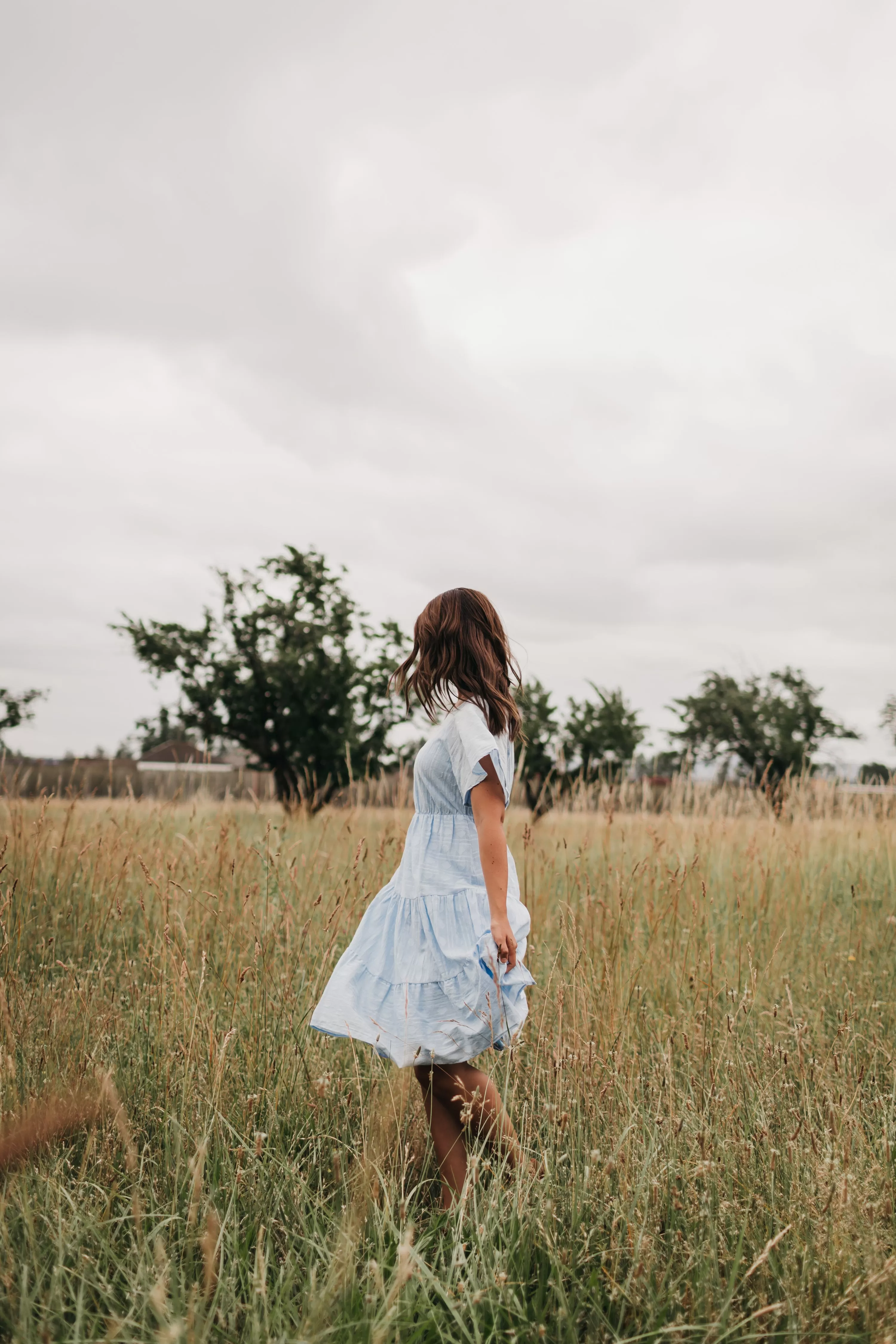 Layla Summer Dress in Sky