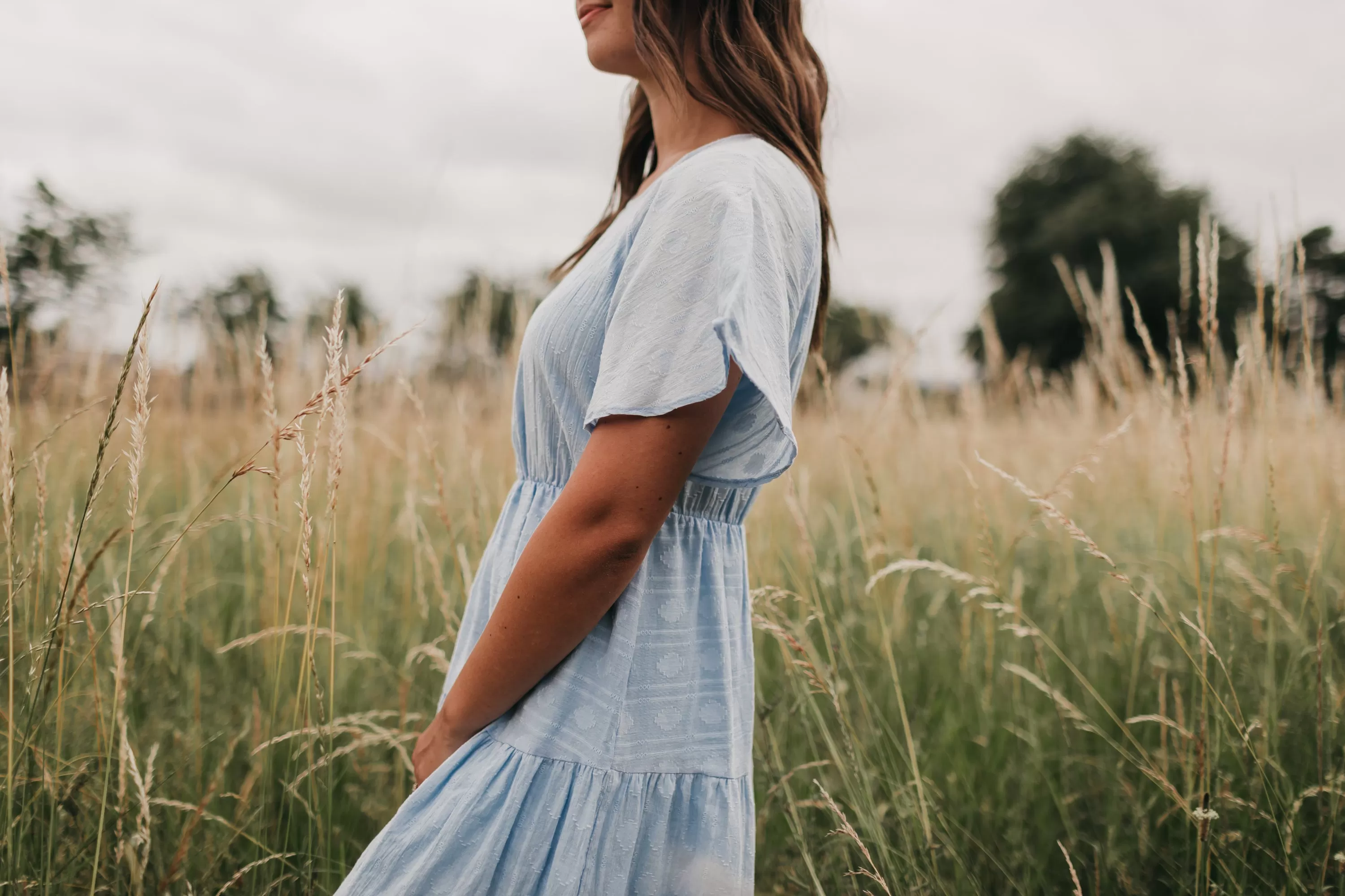 Layla Summer Dress in Sky