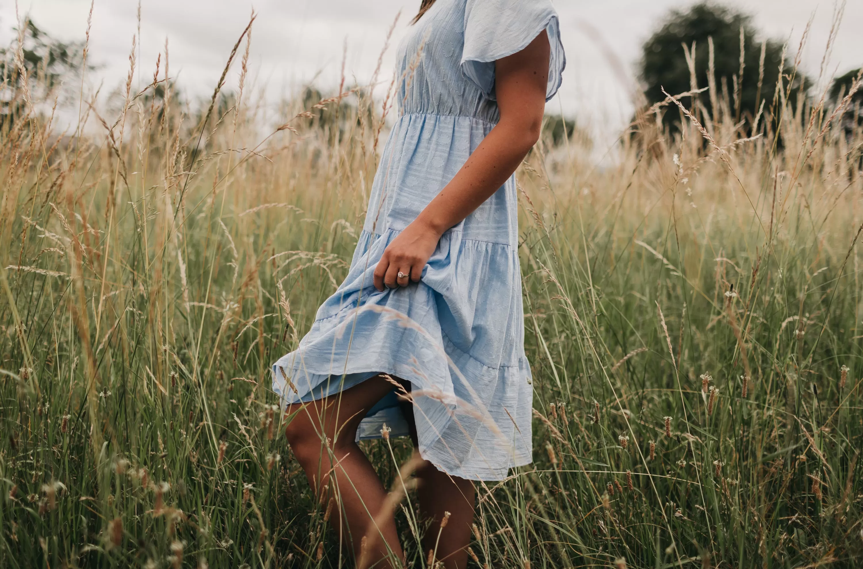 Layla Summer Dress in Sky