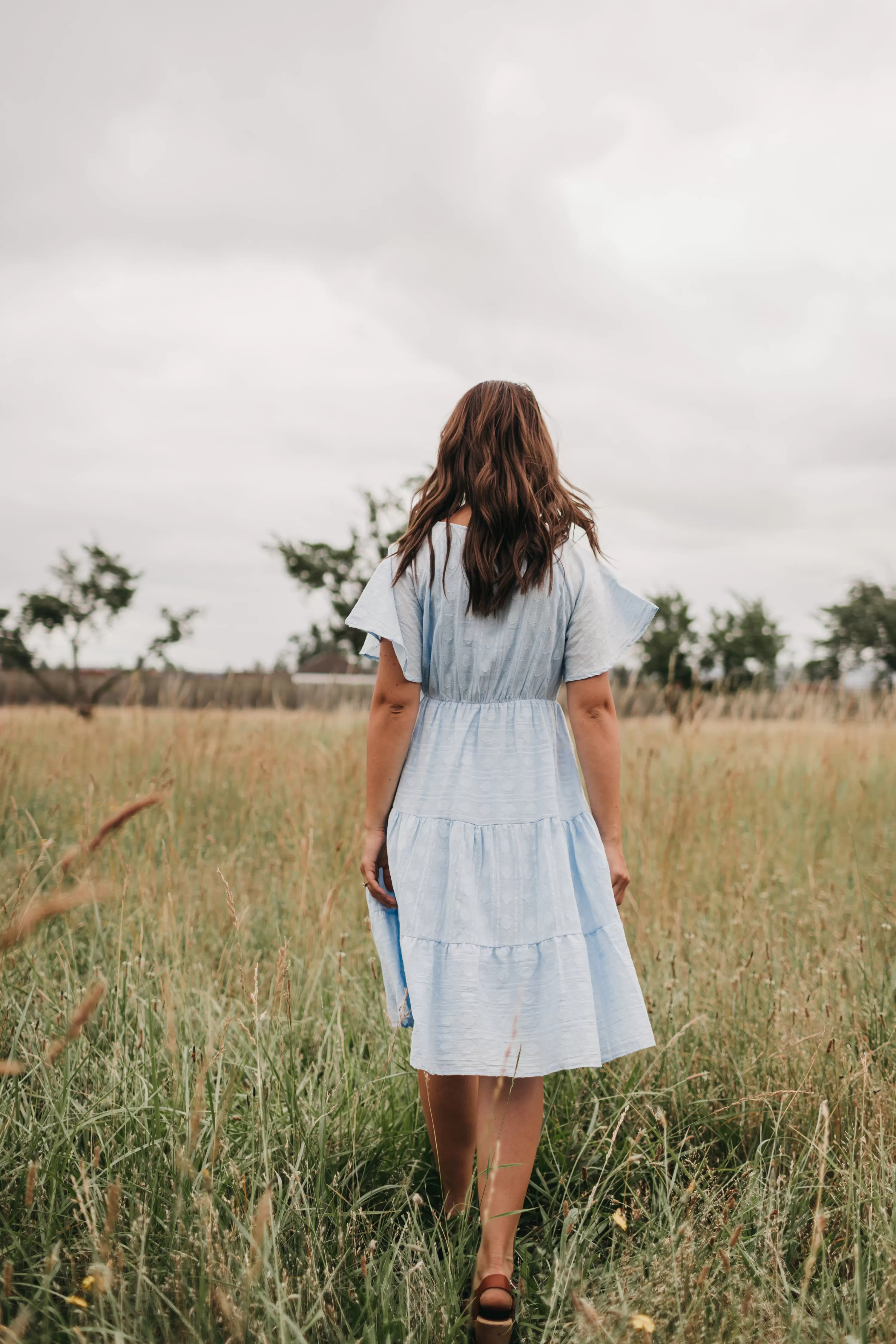 Layla Summer Dress in Sky