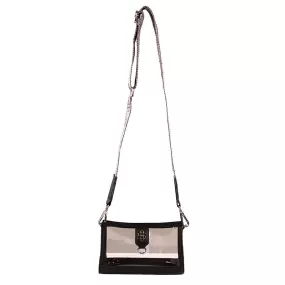 Leather Clear Crossbody Bag