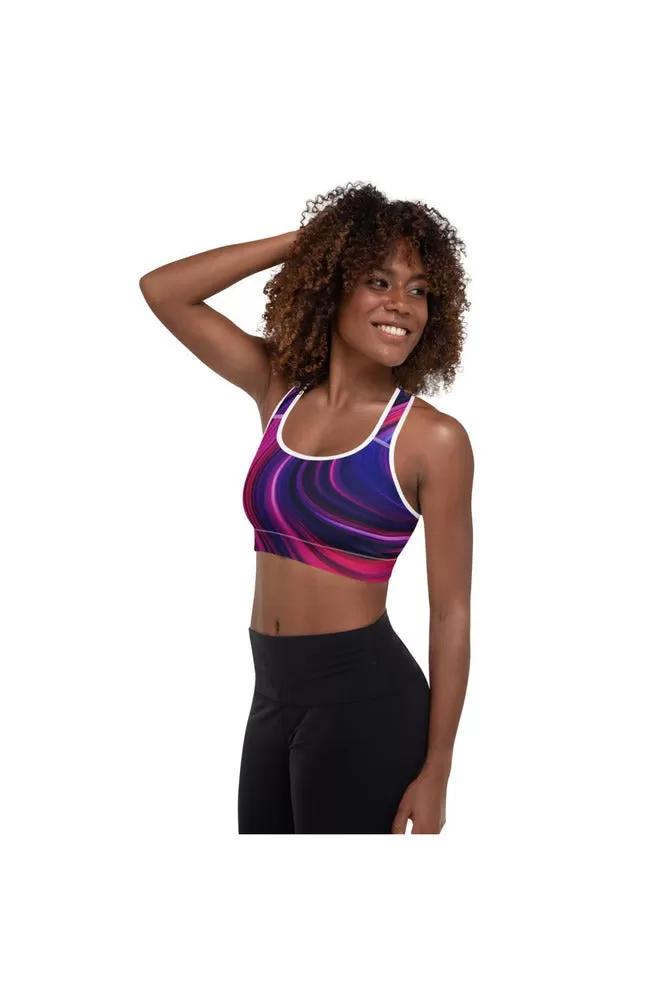 Liquid Colors Padded Sports Bra