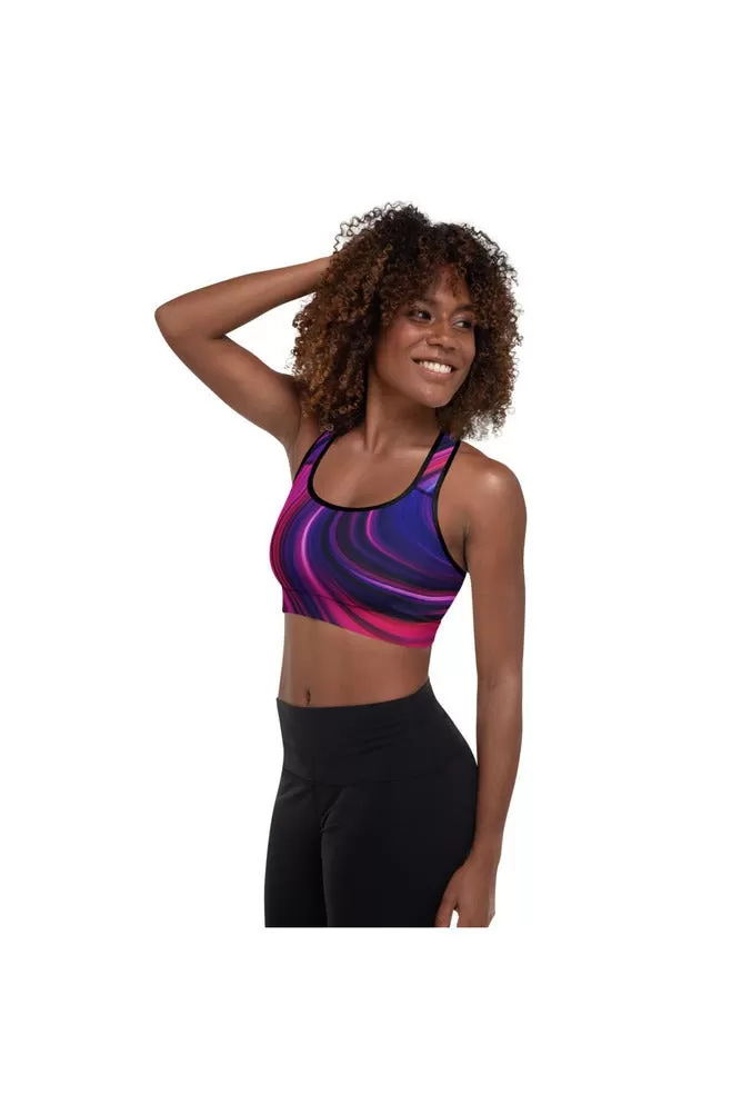 Liquid Colors Padded Sports Bra