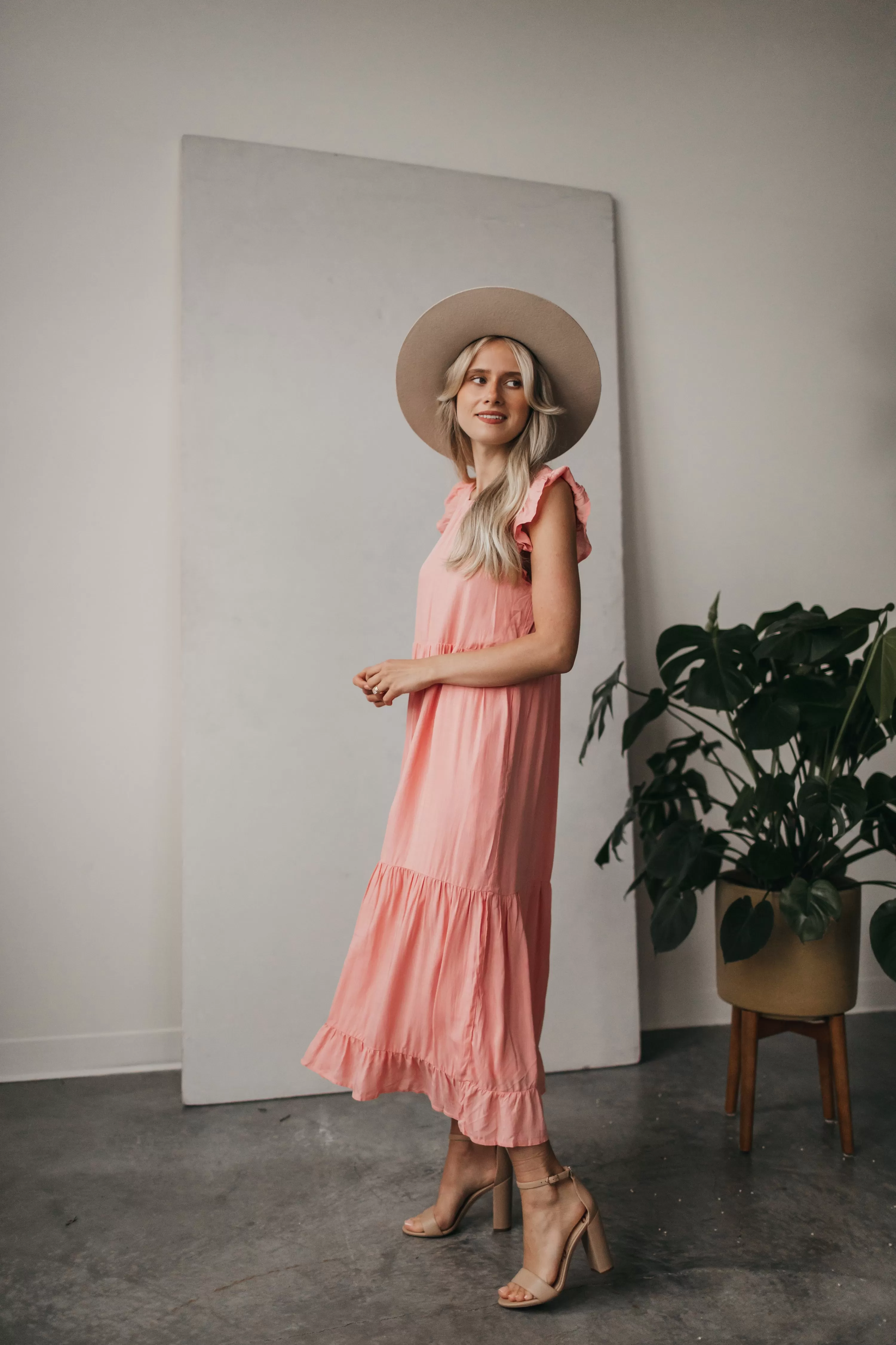 Madelyn Summer Dress in Blush