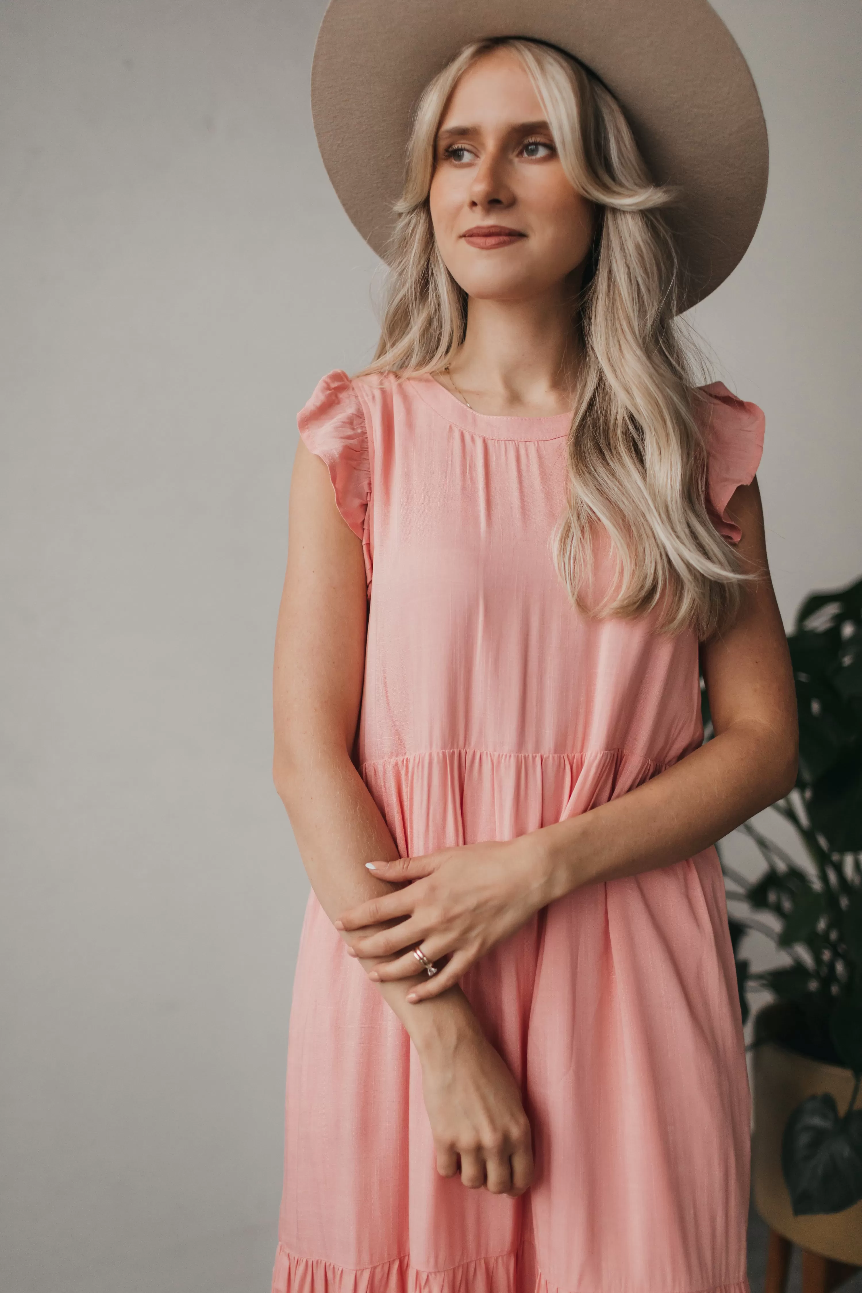 Madelyn Summer Dress in Blush