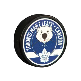 Maple Leafs Carlton Mascot Textured Puck