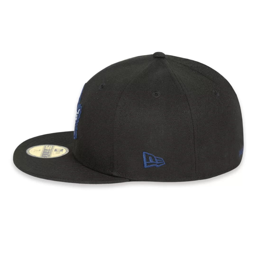 Maple Leafs New Era Men's 59FIFTY Prim Logo Fitted Hat - BLACK/BLUE