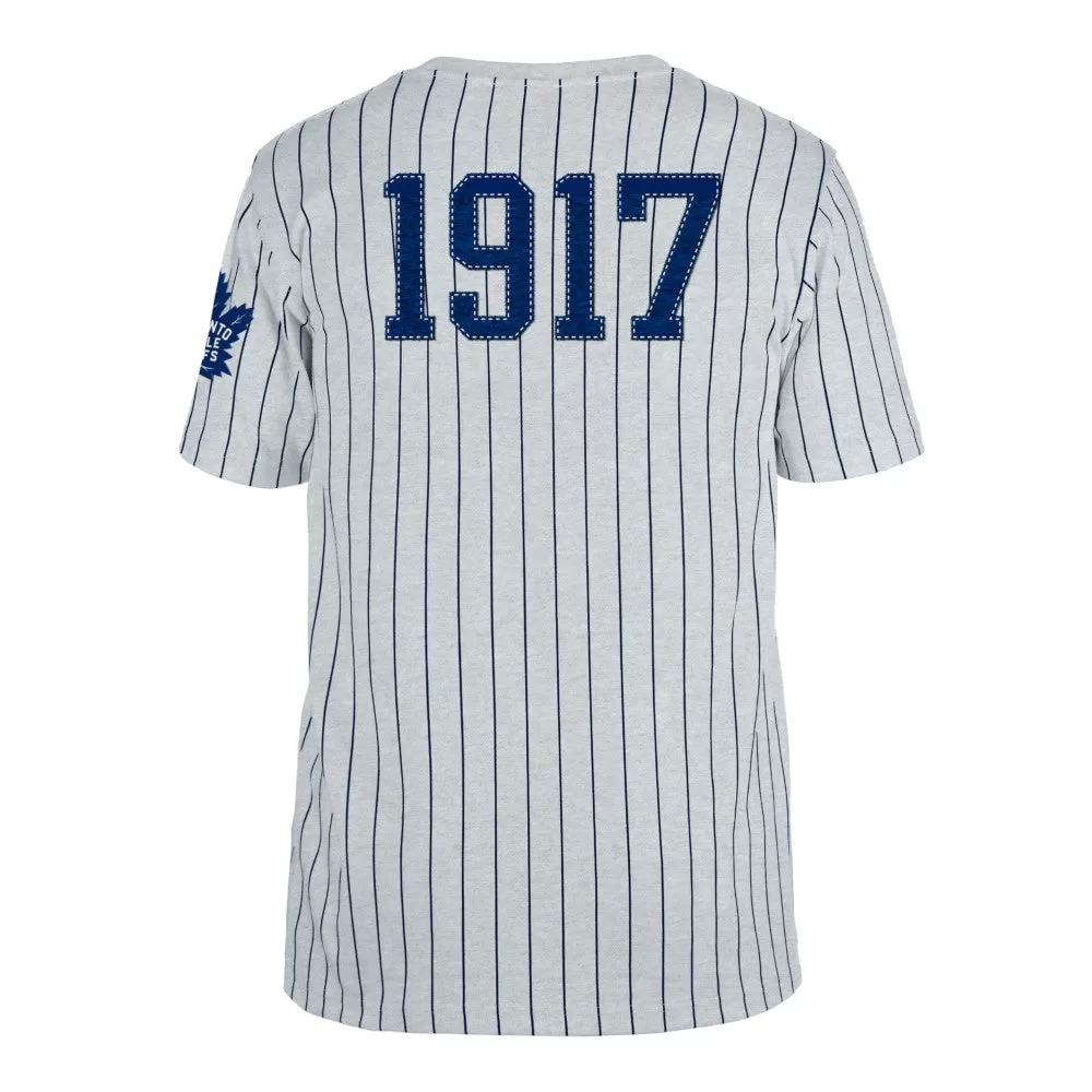 Maple Leafs New Era Men's Pinstripe Jersey Tee