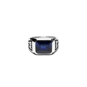 MAPLE MIDNIGHT RING SLIM SILVER 925 / SAPPHIRE