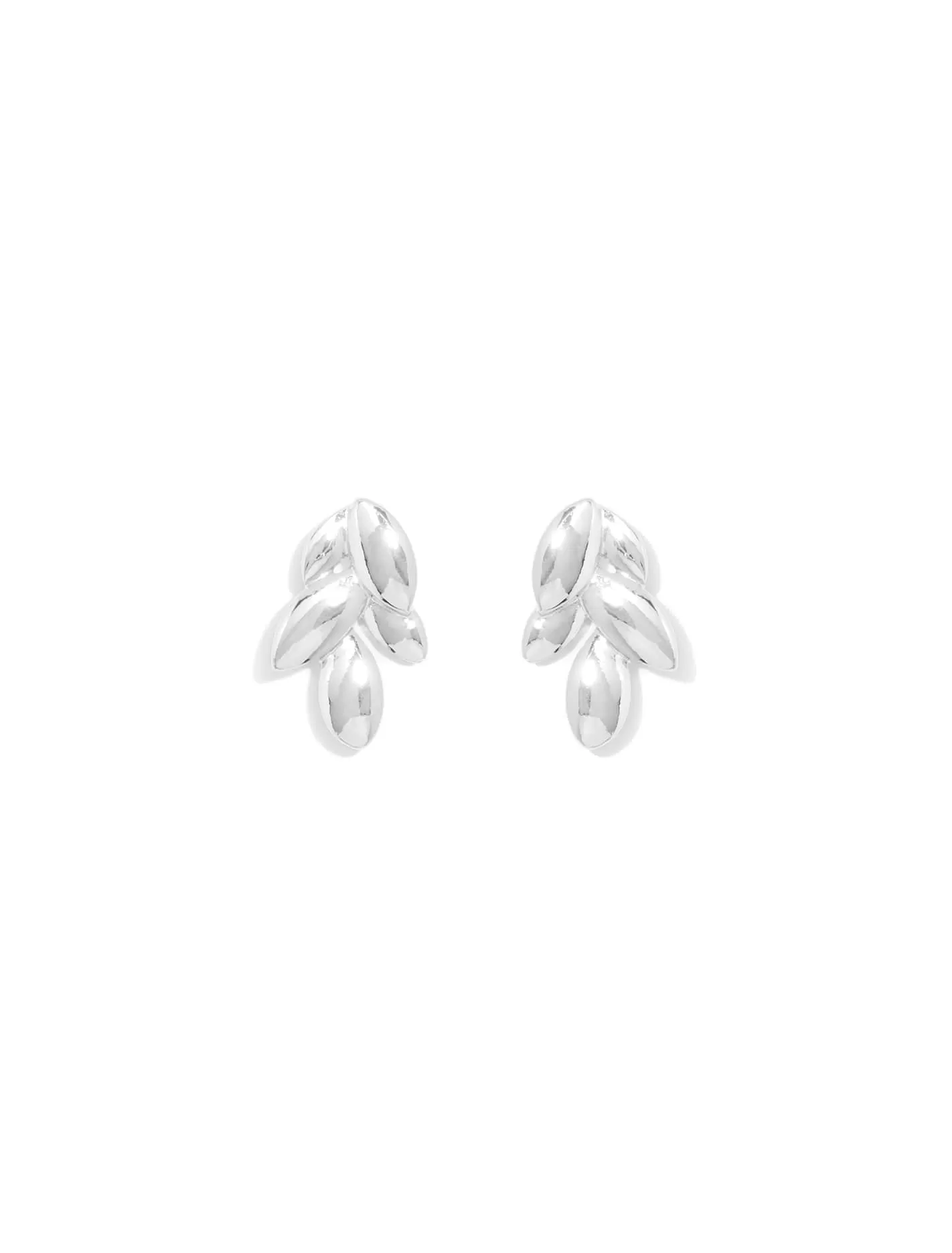 Marli Metal Leaf Earrings