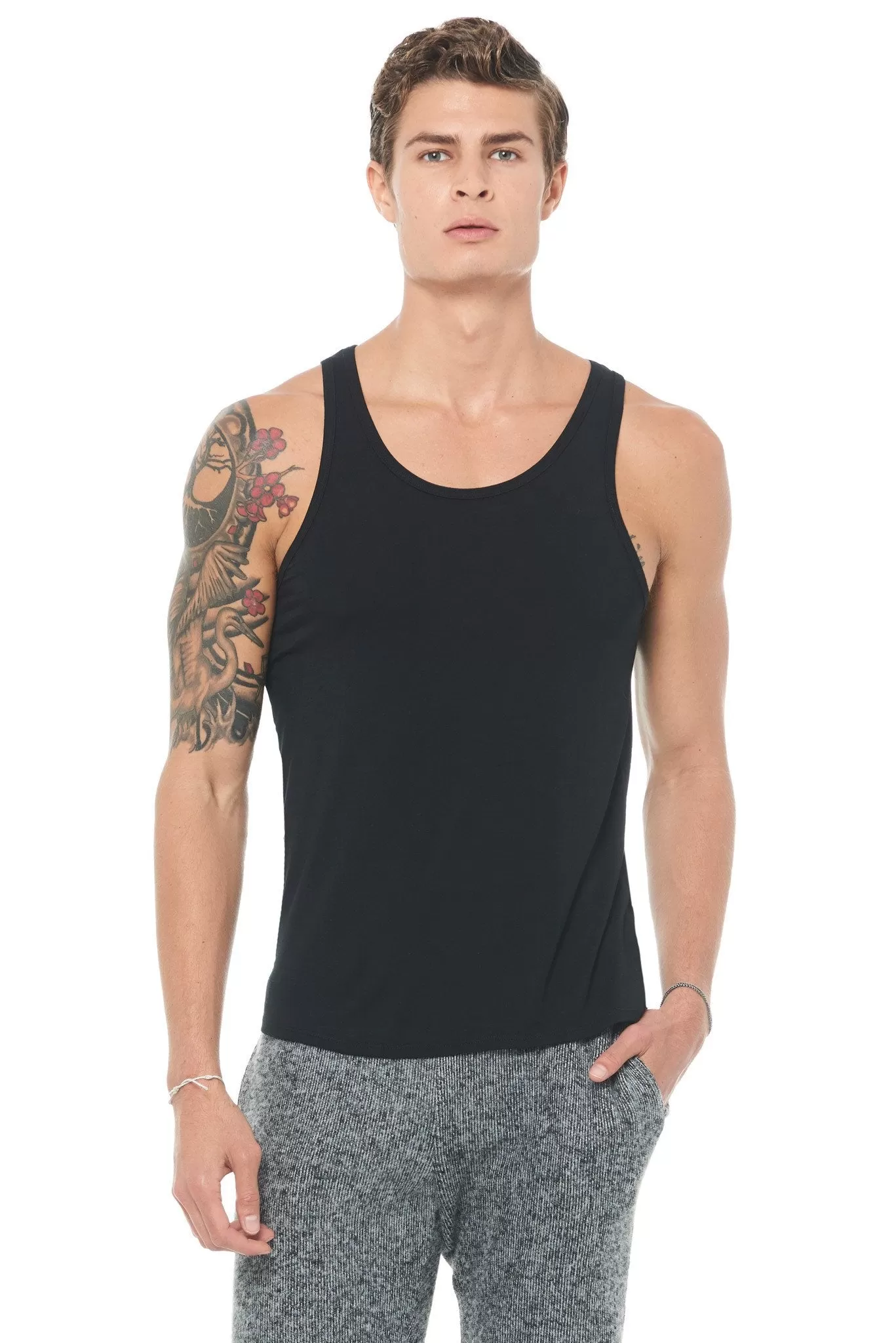 Men's Modal Scoop Neck Tank Top