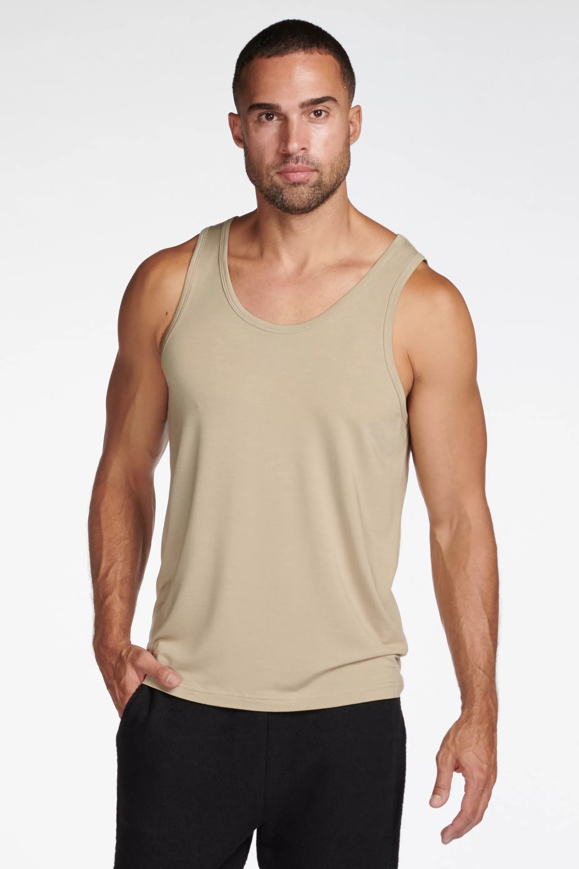 Men's Modal Scoop Neck Tank Top