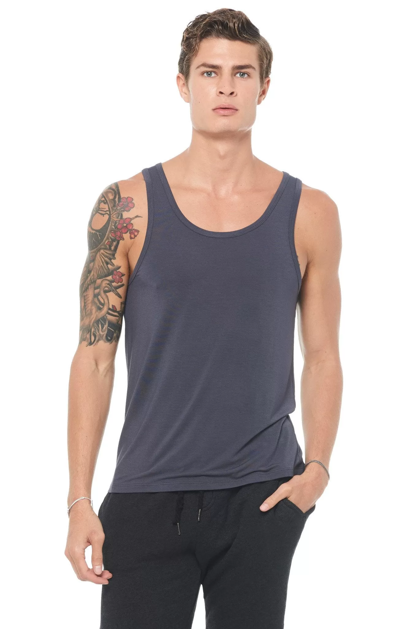 Men's Modal Scoop Neck Tank Top