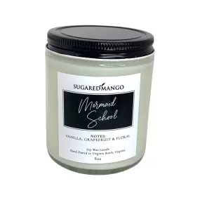 Mermaid School Scented Soy Coconut Candle