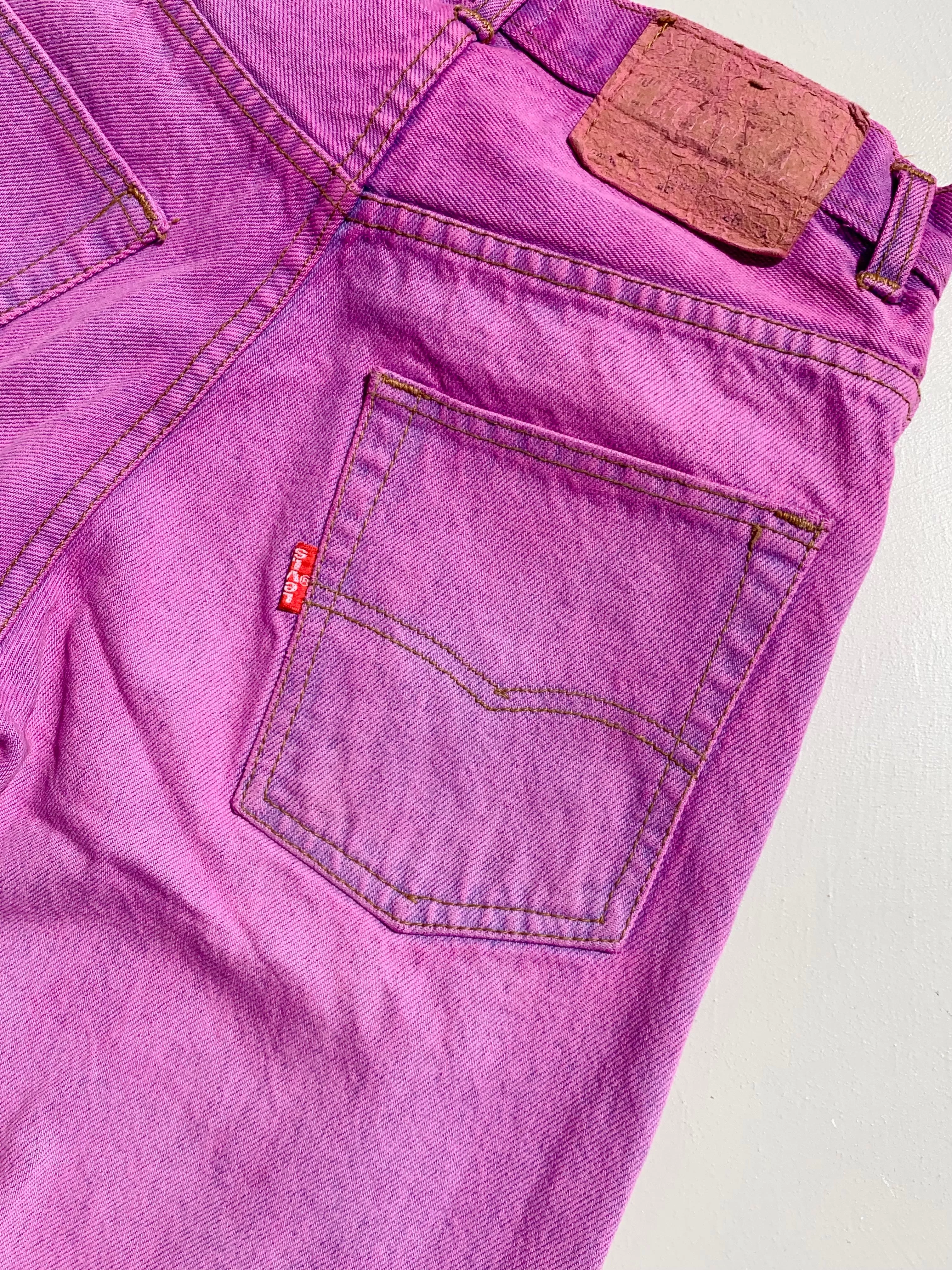 MK VINTAGE LILAC DENIM JEANS talla S/M